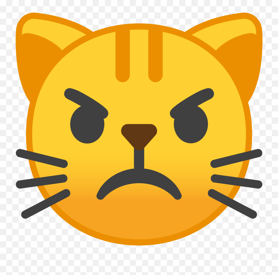 Angry Cat - Emoji,Japanese Cat Emotions