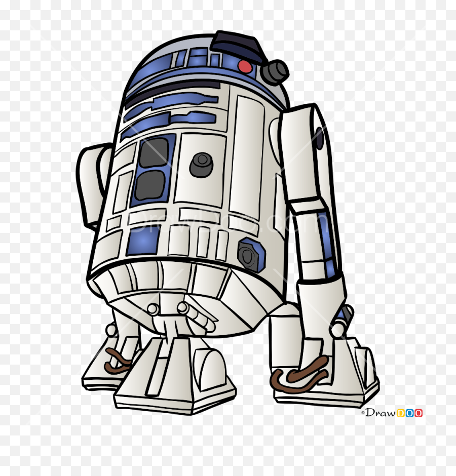 How To Draw R2d2 Robots - Star Wars R2d2 Drawings Emoji,R2d2 Emoji