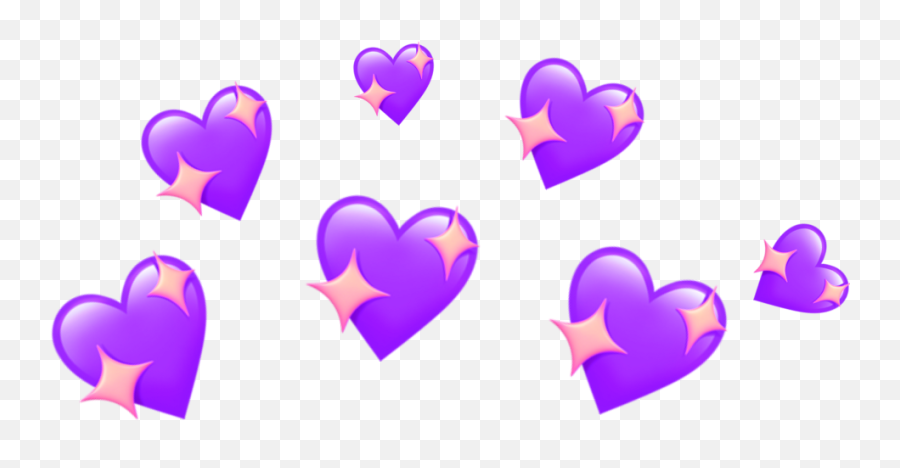 Hearts Pink Overlay Effect Cute - Heart Crown Png Emoji,Heart Emoji Edits