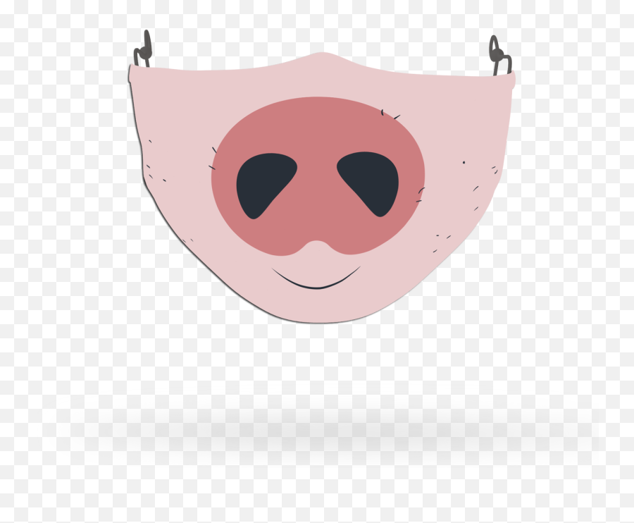 Kids Pig Face Covering Print - Happy Emoji,Pig Face Emoji