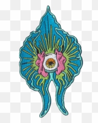 Sean Dietrich Blue Orchid Embroidered Patch - Decorative Emoji,Orchid Emoji