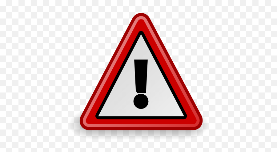 Transparent Warning Caution Triangle Mark Red Icon Citypng Emoji,Exclamation In A Box Emoji