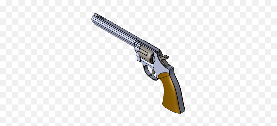 Revolver 3d Model Mattias Hellberg Thangs Emoji,Pistol To Water Gun Emoji