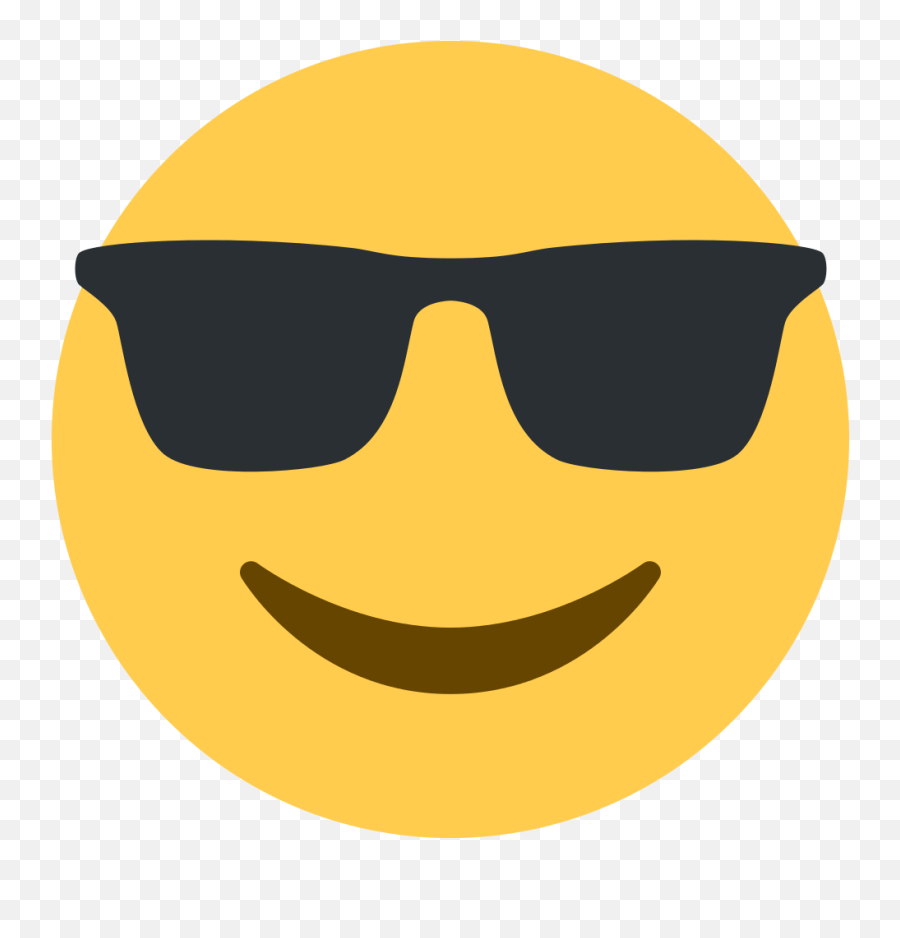 Filetwemoji12 1f60esvg - Wikimedia Commons Emoji,Cool Emoji With Sunglasses
