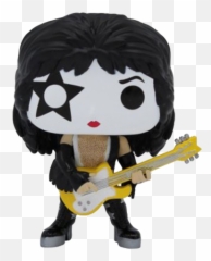 Kiss - Spaceman Glow Us Exclusive Pop Vinyl Rs Pre Order Emoji,Facebook Emoji Guitar