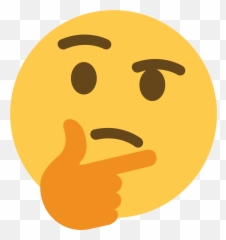 Thinking - Thinking Emoji Lenny Face,Thonk Emoji