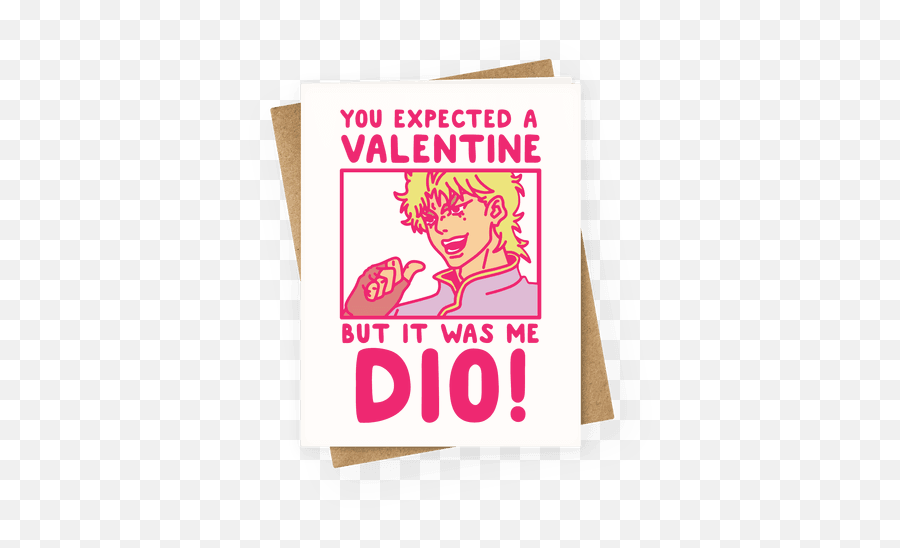 Manga Greeting Cards Accessory Bags - Dio Valentine Emoji,Kyubey Face Emoticon
