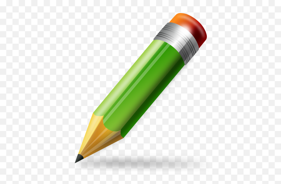 Pencil Pencil Emoji Sharpener - Transparent Green Pencil,Pencil Emoji