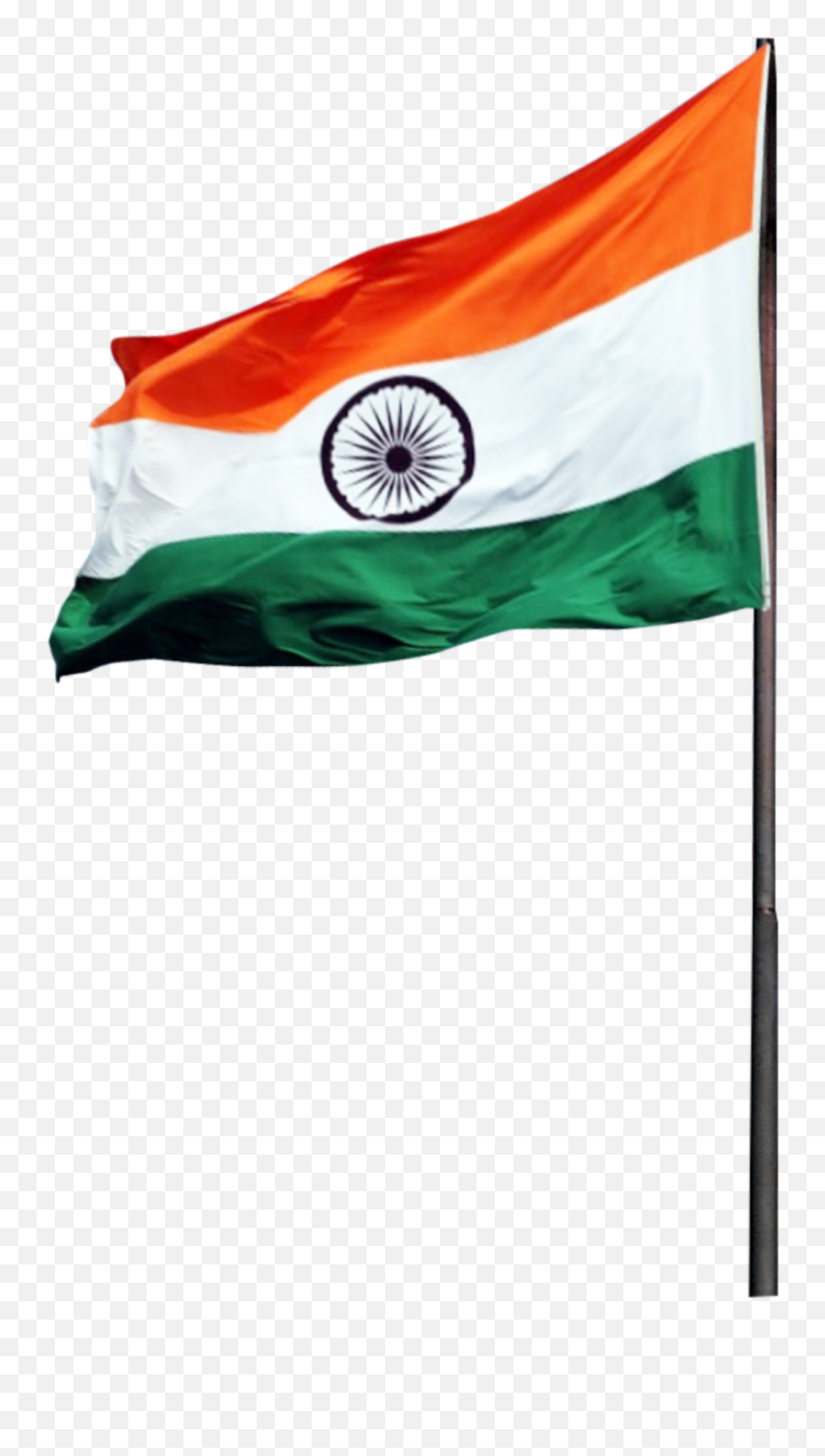 India Flag Sticker - Flagpole Emoji,India Flag Emoji