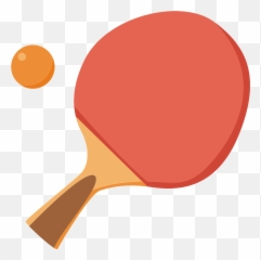 Table Tennis Paddle And Ball Clipart Free Download - Table Tennis Paddle Clipart Emoji,Emoji For Balls