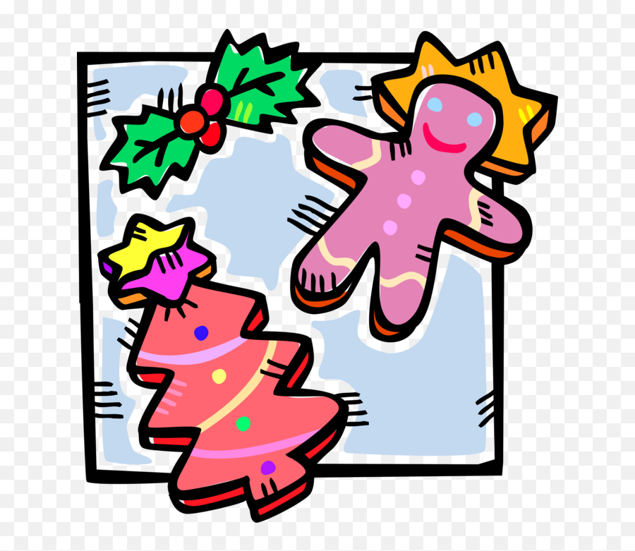 Vector Illustration Of Holiday Season Christmas Baking - For Holiday ...