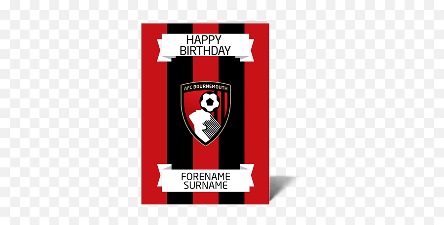 Afc Bournemouth - Personalised Greetings Card Crest Ebay Afc Bournemouth Emoji,Condolence Emoji