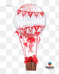 Valentineu0027s Day Banners 22 Bubble Balloon - Qualatex Emoji,Hot Air Balloon Emoji