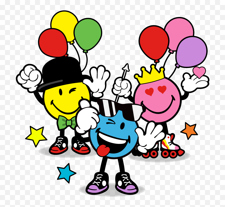 Meet The Smileys - Balloon Emoji,Bashful Japanese Emoticon