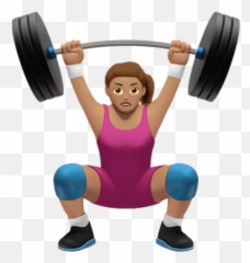 Body Builder Emoji Transparent Png - Gym Emoji Png,Emoji Builder
