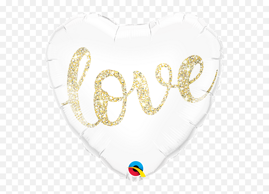 Ballon Millar Blanc Coeur Love - Heart Shape Foil Balloon Love Emoji,Emoji Coeur Blanc