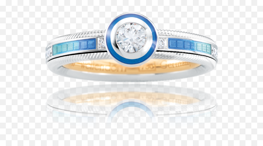 Wellendorff - Thank You For Aqua Ring Wedding Ring Emoji,Aqua Blue Color And Emotions