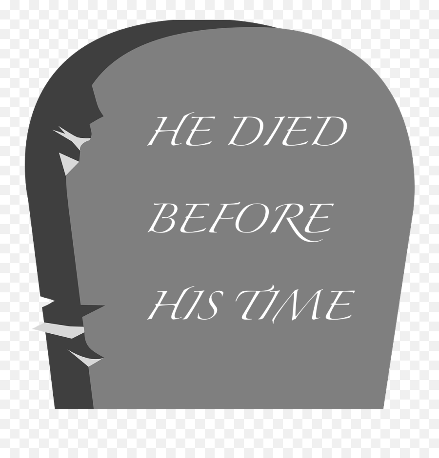 Severe Mental Illness Die Younger - Transparent Background Gravestone Clipart Emoji,Ill Put All My Emotions Right Here And Then Ill Die