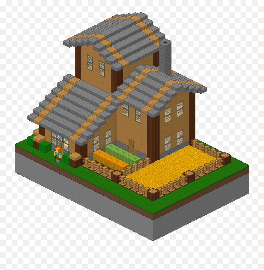 Heres An Isometric Pixel Art House I - Minecraft Building Isometric Emoji,Minecraft Carpet Designs Of Emojis