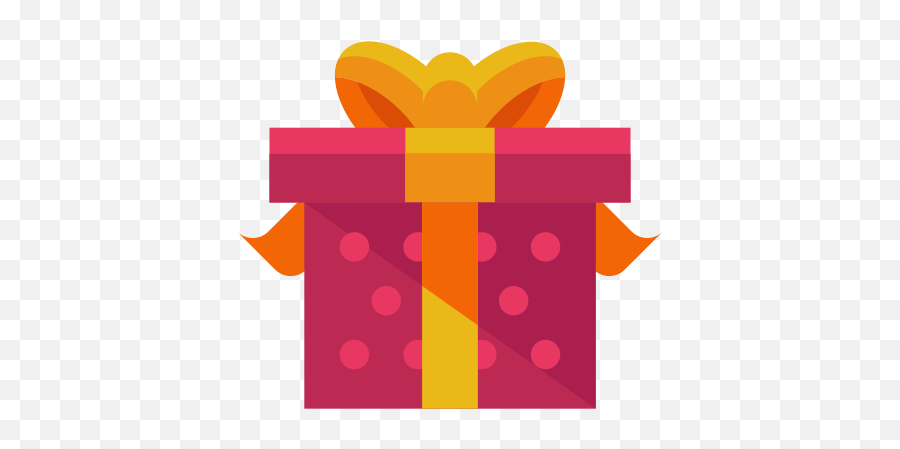 Bow Box Gift Package Present Ribbon Icon - Free Download Icon Flat Gift Png Emoji,Gift Box Emoji