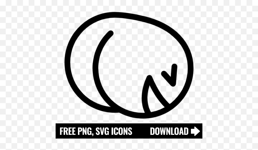 Free Ass Emoji Icon Symbol Download In Png Svg Format - Motorcycle Delivery Icon Png,Text Emoticon Icons