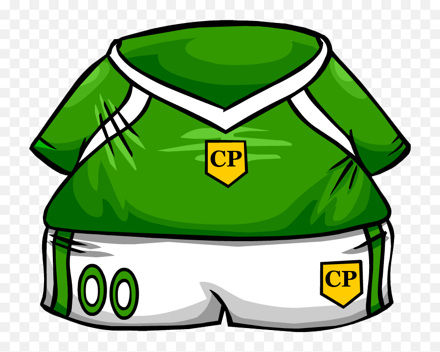 Green Soccer Jersey - Club Penguin Soccer Suit Emoji,Emoji De Camiseta De Soccer