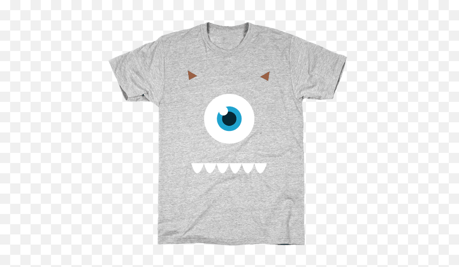 Mike Wazowski V Neck T - Shirts Lookhuman Went To Philadelphia For The Crack Emoji,Mike Wazowski Kawaii Emoticon