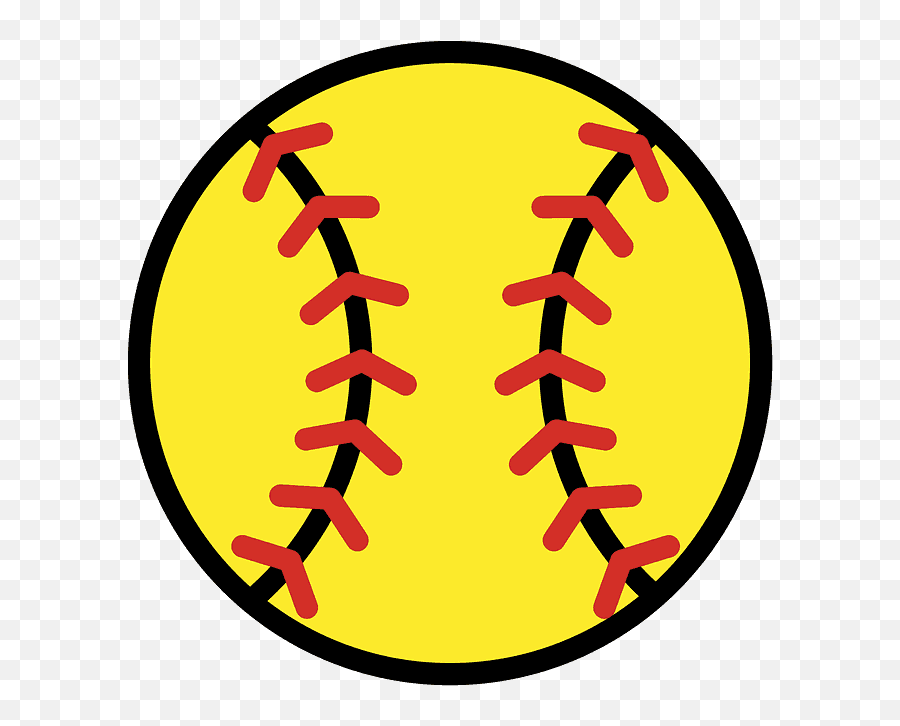Softball - Pelota De Softball Dibujo Emoji,Rugby Ball Emoji