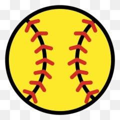 Softball - Pelota De Softball Dibujo Emoji,Rugby Ball Emoji