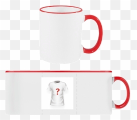 Mug With Red Handle - Mug Emoji,Rubber Stamps Emoticons