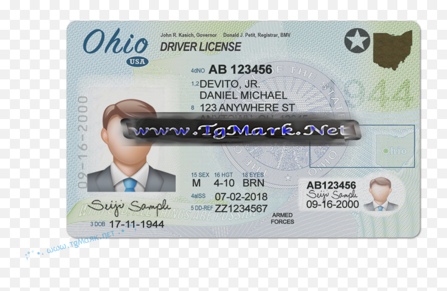 Ohio Drivers License Template Psd Photoshop Emoji,Micighan Ohio State Emojis