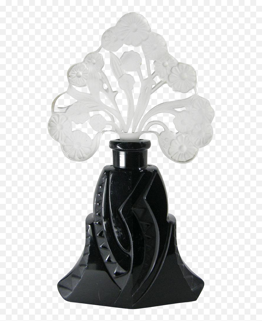 This 1930s Czech Perfume By Josef Schmidt Has A Black Glass - Decorative Emoji,Glass Box Of Emotion