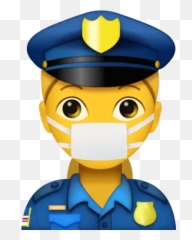 Mask Emoji Whatsapp Stickers - Stickers Cloud Female Police Officer Emoji,Mask Emoji
