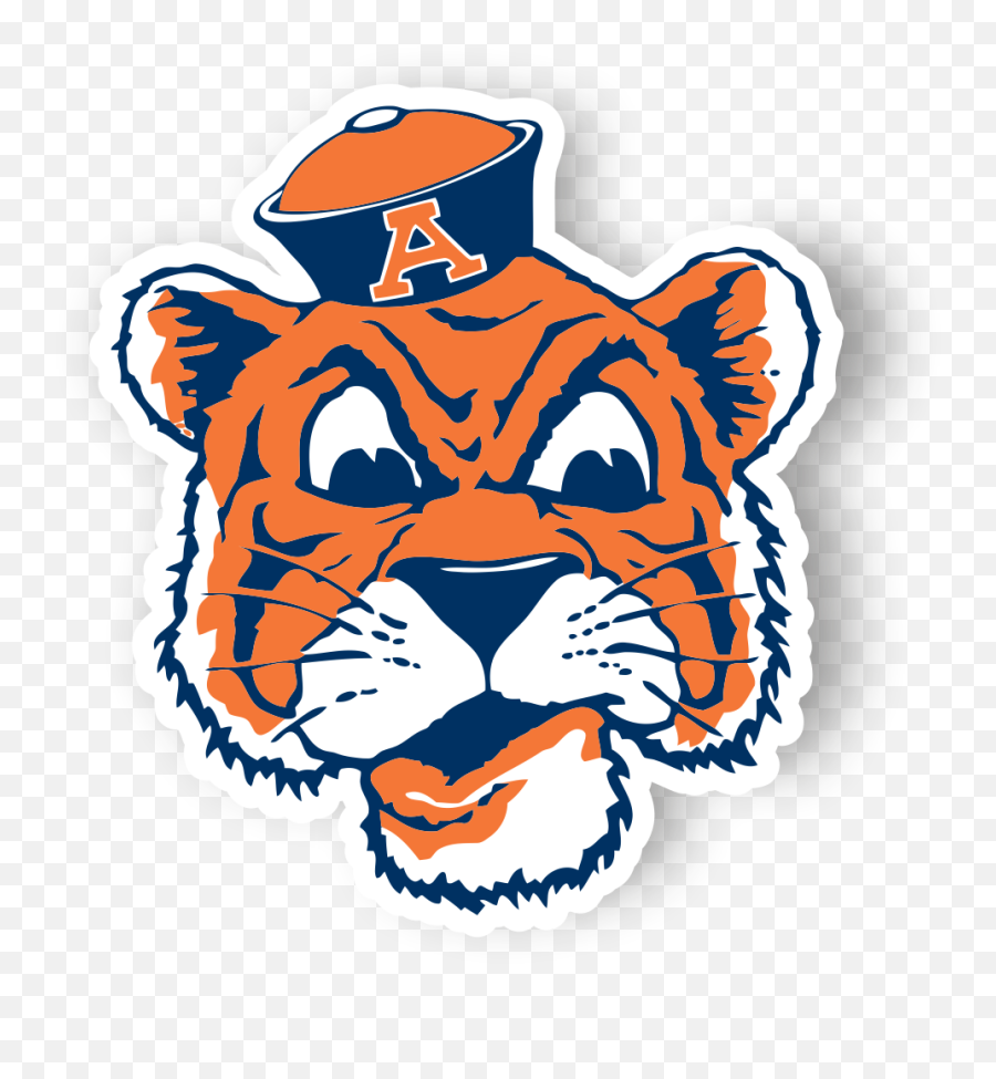 Auburn Tigers Tide Sticker Mascot Logo Emblem Decal Vinyl 3 - Logo Auburn Tigers Mascot Emoji,Actor Gene Emoji Movie