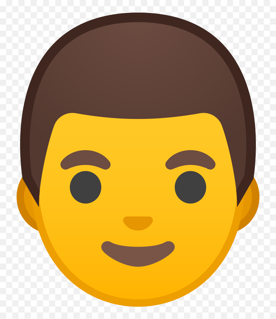 Man Emoji Without Mustache - Emoji,Male Emoji