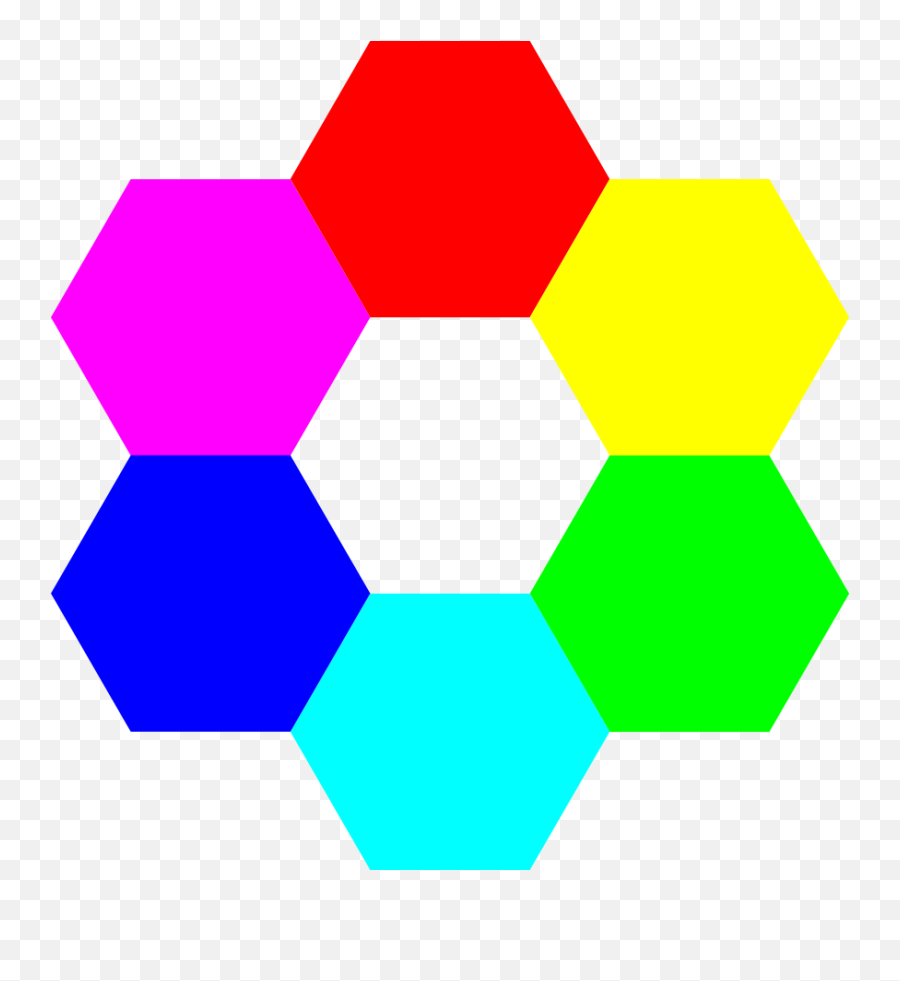 Hexagon Shape - Clipart Colorful Hexagons Emoji,Hexagon Emoji