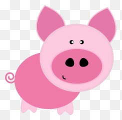 Domestic Pig Stencil Paper Suidae - Png Download 24002357 Emoji,Piggy Emoticon Facebook