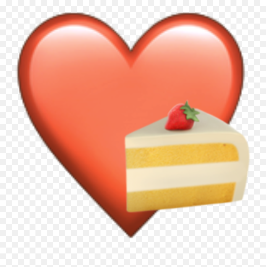 Sticker - Lovely Emoji,Heart Emoji Cake