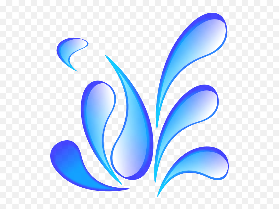 Large Blue Drops Png Svg Clip Art For Web - Download Clip Emoji,Transparent Drop Droplet Emoji