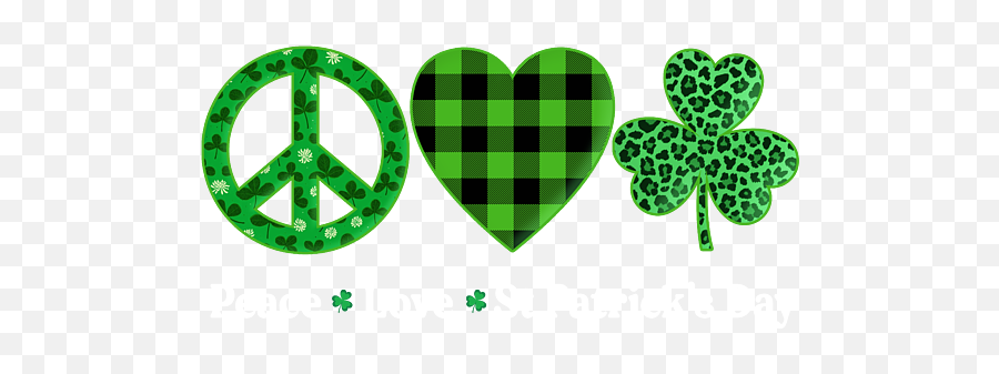 Green Plaid Leopard Peace Love St Patricks Day Tshirt Fleece Emoji,Facebook Emoticons St Patrick Day