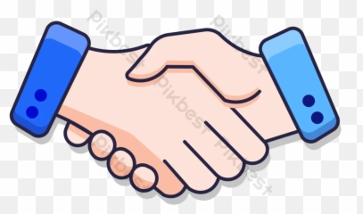 Blue Handshake Cooperation Vector Png Images Ai Free Emoji,Sun Emoji Hand Shake Moon