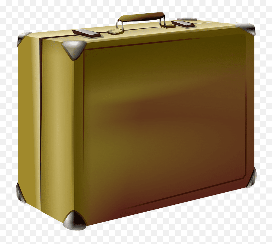 Yellow Suitcase Clipart Transparent - Clipart World Emoji,Biriefcase Emoji