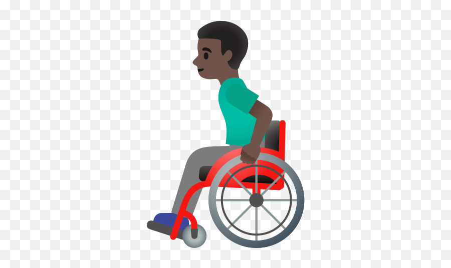 U200d Man In Manual Wheelchair With Dark Skin Tone Emoji,Man Walking Emoji