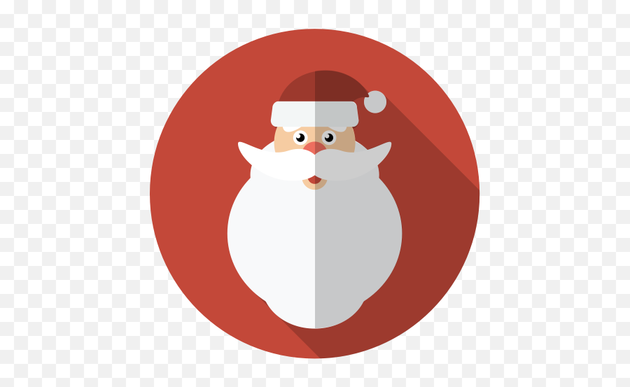 Christmas Face Hairy Holiday Santa Winter Xmas Icon - Free Flat Christmas Icon Png Emoji,Hairy Heart Emoji
