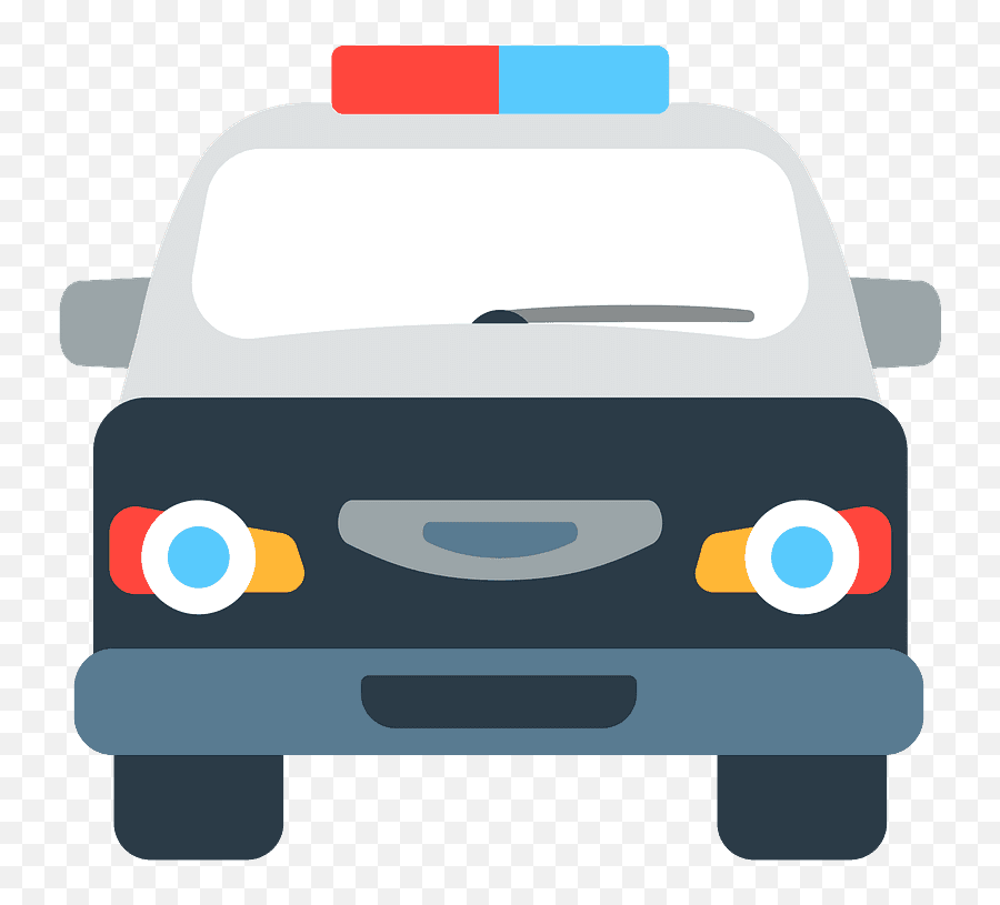 Oncoming Police Car Emoji - Emoji Voiture De Police,Police Car Emoji