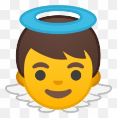 Angel Emoji Facebook Emojiology Baby Angel - Emoji Angel,Emoji Meaning Snap