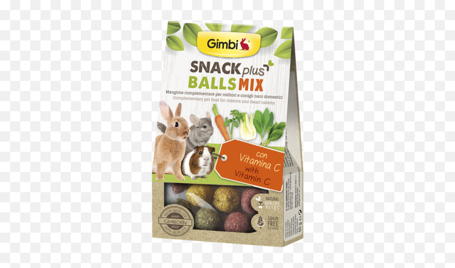 Gimbi Snack Plus Balls Mix 50g - Small Animal Food Emoji,Emotion Pets Milky The Bunny Soft Toy