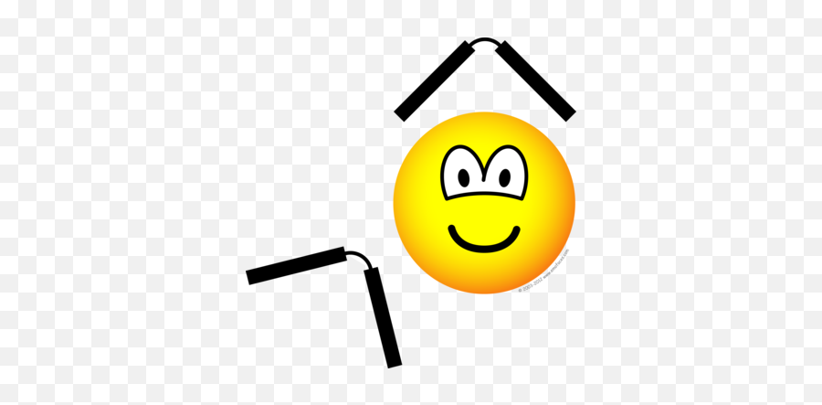 Nunchaku Emoticon Martial Arts Emoticons Emofacescom - Smiley Sunrise Emoji,Pirate Emoji