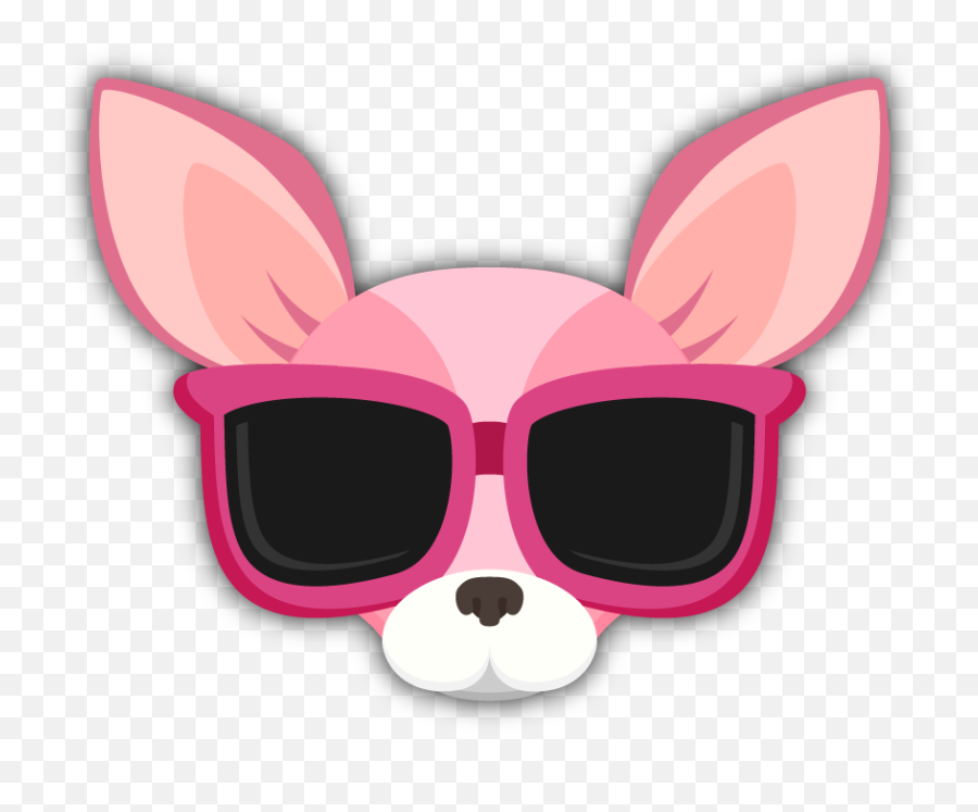 Pink Valentines Chihuahua Emoji - Chihuahua Kisses Clip Art,Pink Poodle Emoji
