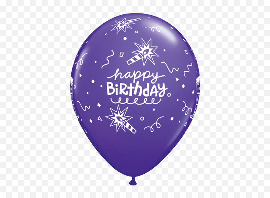 10 X 11 Qualatex Latex Balloons - Birthday Cake U0026 Candle Birthday Emoji,Purple Emoji Cake